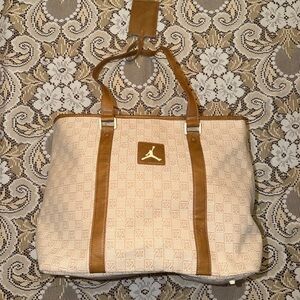 Jordan Beige and Brown Tote Bag